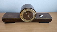 Kaminuhr Antik Holz VEB Sonneberg Feinmechanik funktionstüchtig Schlüssel Uhr