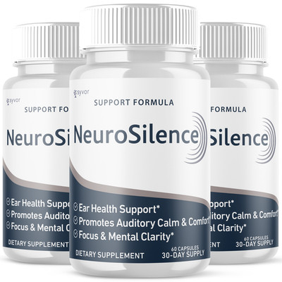 (3 Pack) NeuroSilence Ear Health Support Advanced Neuro Silence Formula 180 Caps