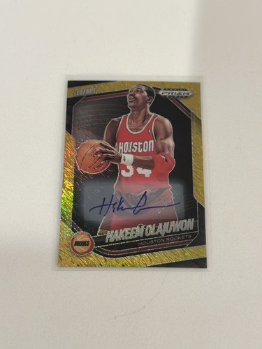 2024-25 Panini Prizm Black Gold Shimmer FOTL Auto Hakeem Olajuwon  /10