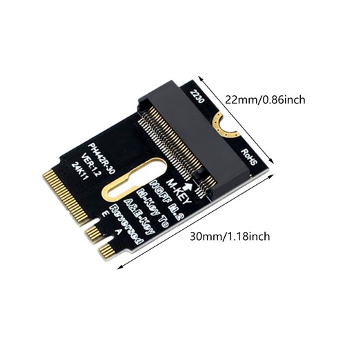 Vertical M.2 Key Adapter for M.2 NGFF NVME SSDs Storage Expansion Adapter - Picture 8 of 8