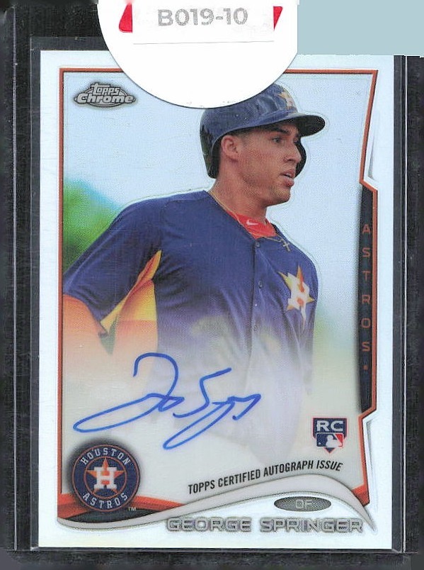 2014 Topps Chrome Rookie Autographs Refractor #GS George Springer AUTO #/499