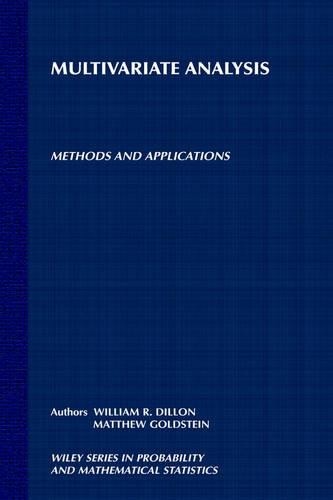Multivariate Analysis by William R. Dillon, Matthew Goldstein - 9780471083177