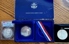 2013 S MS70 PCGS SILVER EAGLE+1986 S ELLIS ISLAND+1990 SILVER EAGLE