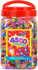 Pony Beads, 4500Pcs 6X9Mm, Wholesale Beads, Bracelets Jewelry Making, Arts Cra