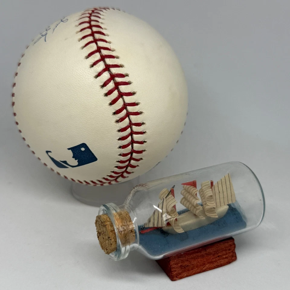 Warren Spahn signed Rawlings OML Baseball JSA Inscribed Winningest Lefty A3957 - Image 2 of 2