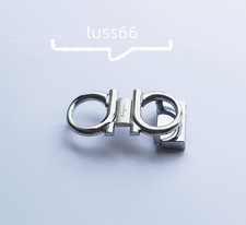 Ferragamo Gancini alloy belt buckle For 34-35mm Leather Belt-Silver