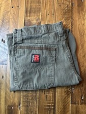 Wrangler Riggs Workwear Relaxed Ripstop Carpenter Pants Utility Olive 33x30