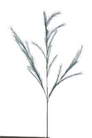 Artplants Dekozweig Federgras Rispen Yecora, Blau, 130Cm