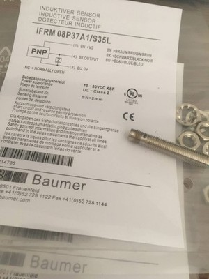 BAUMER ELECTRIC IFRM 08P37A1/S35L IFRM08P37A1/S35L 10-30VDC INDUCTIVE SENSOR NEW