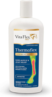 Thermaflex Liniment Gel for Sore Muscles and Joint Relief in Horses 12 Fluid Oun