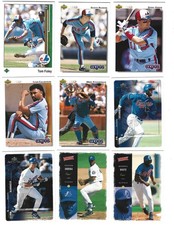 Lot of 9 - Montreal Expos Baseball Trading Cards - Upper Deck & Victory