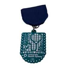 2018 UHS University Health System Blue Banner Fiesta Medal San Antonio Pinback 
