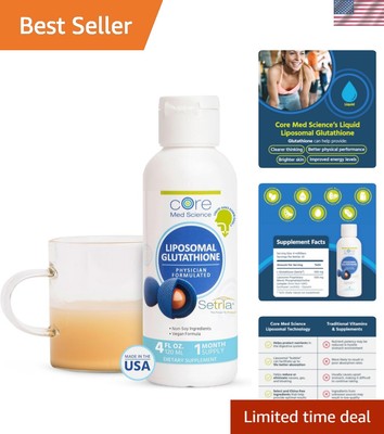 Core Med Science Detoxifying Liposomal Glutathione   30 Vitamin-Rich Servings