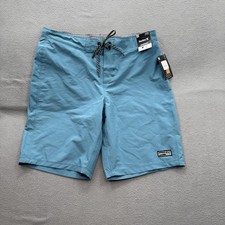 Hurley Board Shorts Mens 32 Green Swim Trunks 9.5 Inseam Stretch Water Repellent