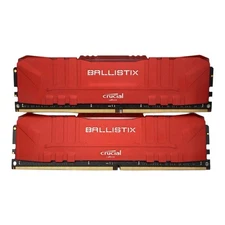 Crucial Ballistix 32GB (2x16GB) 3200Mhz DDR4 RAM (BL16G32C16U4R) Red