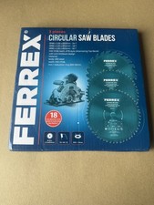 Ferrex Circular Saw Blades For Wood - Pack Of 3 - 24/48/52 Teeth