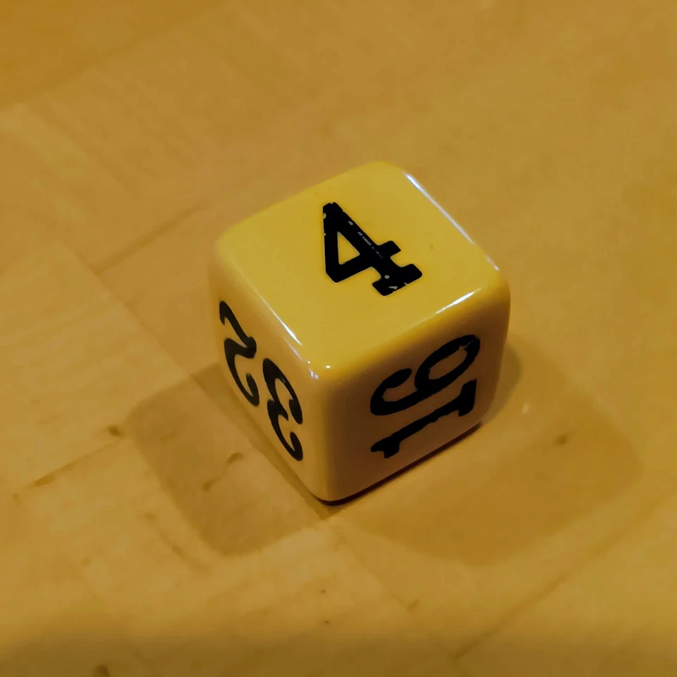 Cubo duplo gamão baquelite crisloide 1 polegada caramelo vintage - Imagem 2 de 4