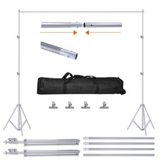 6.5x10ft Background Stand Heavy Duty Photo Video Studio Backdrop Background Rack