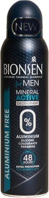 Bionsen for Men MINERAL ACTIVE 0% Aluminium Deodorant Spray 150ml