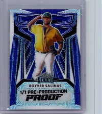 Royber Salinas 2024 Leaf Baseball 1/1 Pre Production Proof