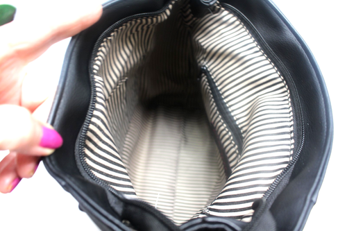 Baby Phat Large Black Backpack Embroidered red roses NWT - Picture 12 of 15