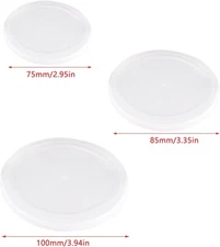 15 Pack Pet Food Can Lids Covers Clear Plastic Seal for Storage Milk Powder
