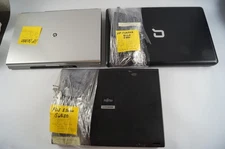 LOT (3) Laptops HPDV1000 HP Compaq Q66C C456 Fujitsu S6520 WORKING READ PoR C151