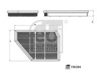 Febi Bilstein Luftfilter Links U.A. FüR Alpina, Bmw