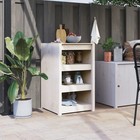Mueble de Cocina de Exterior Armario Almacenaje para Jardín Madera Maciza vidaXL