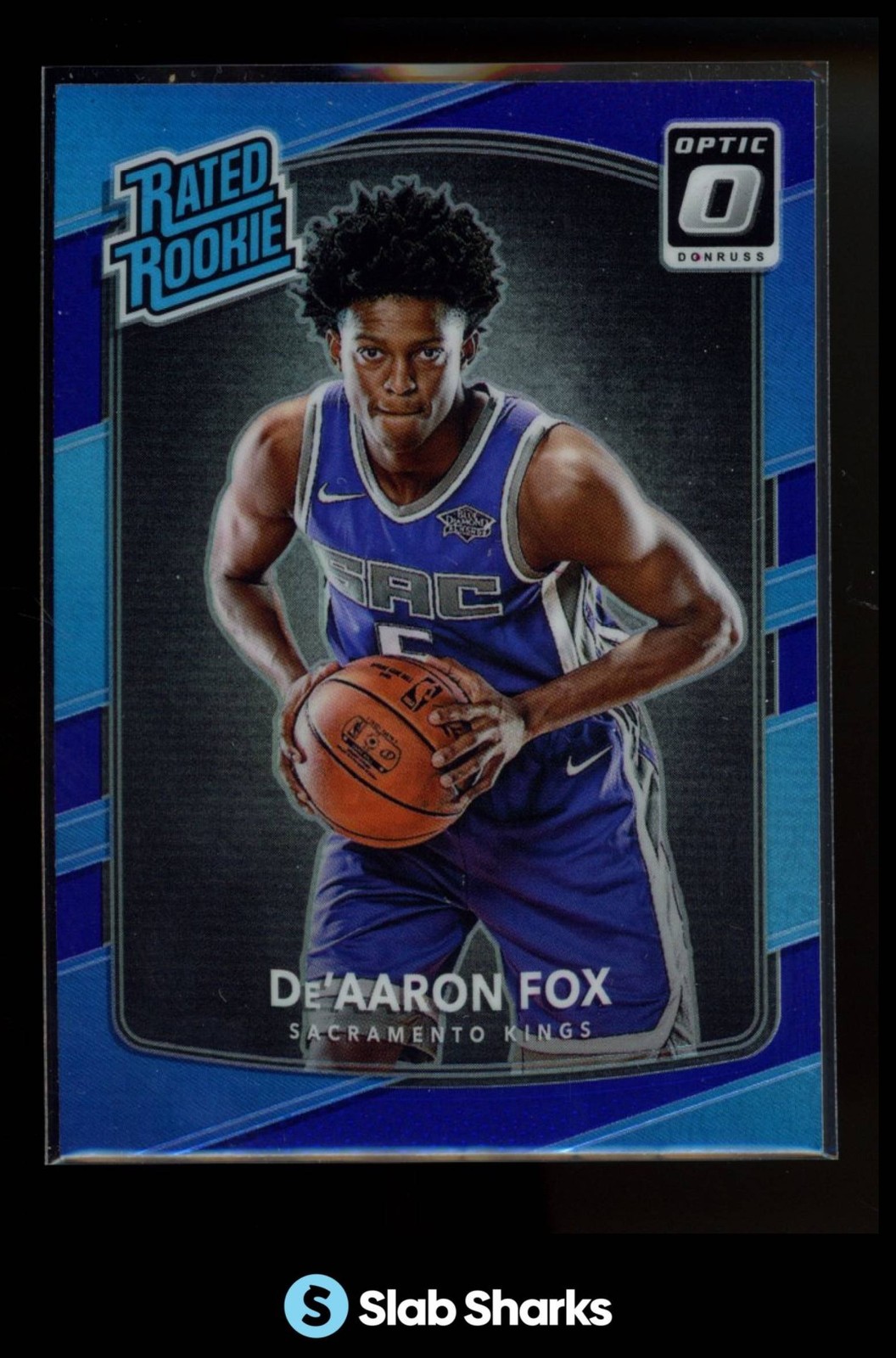 2017 PANINI DONRUSS OPTIC #196 DE AARON FOX PURPLE RC ROOKIE