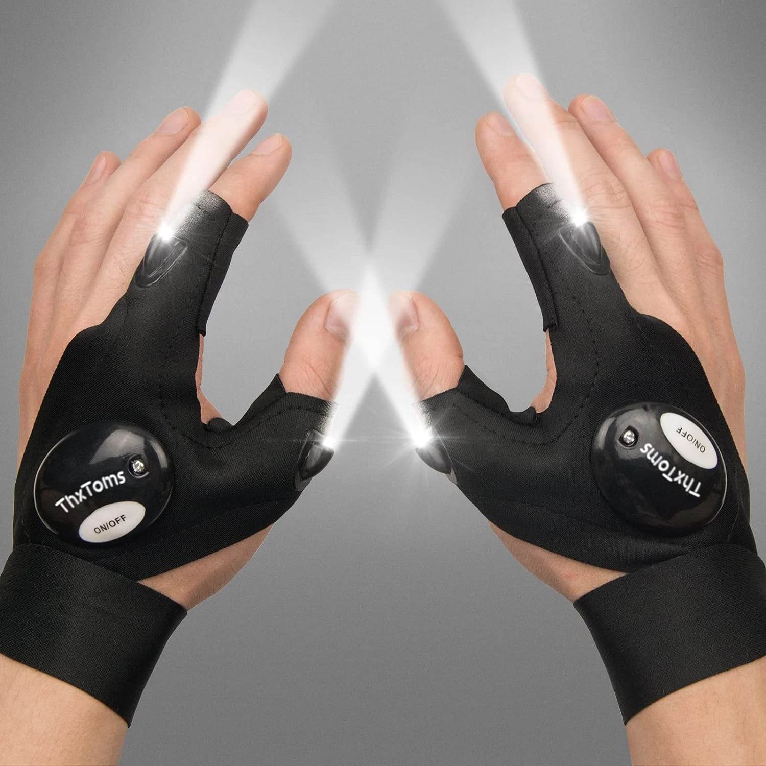 LED Flashlight Gloves, Father Day Gifts for Husband Dad Men, Hands-Free LED Ligh