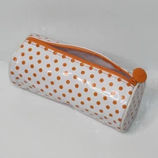 Ipsy August2014 Beauty Schooled Polka Dot Pencil Case Cosmetic Makeup Bag NWOT