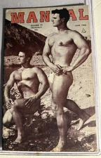 MANUAL  #77 JUNE 1966  VINTAGE PHYSIQUE PHOTOGRAPHY & ART MAGAZINE GAY INTEREST