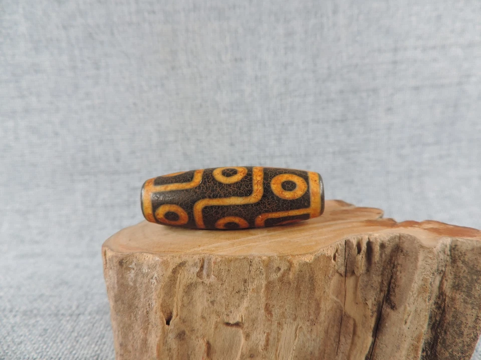 9 Ojos Tibetano Antiguo Ágata Dzi Cuentas para Colgante Antiguo Tíbet Gzi Cuentas E5 Foto 4 de 4