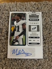2022 Panini Contenders - Rookie Ticket Mario Goodrich #295 (AU, RC)