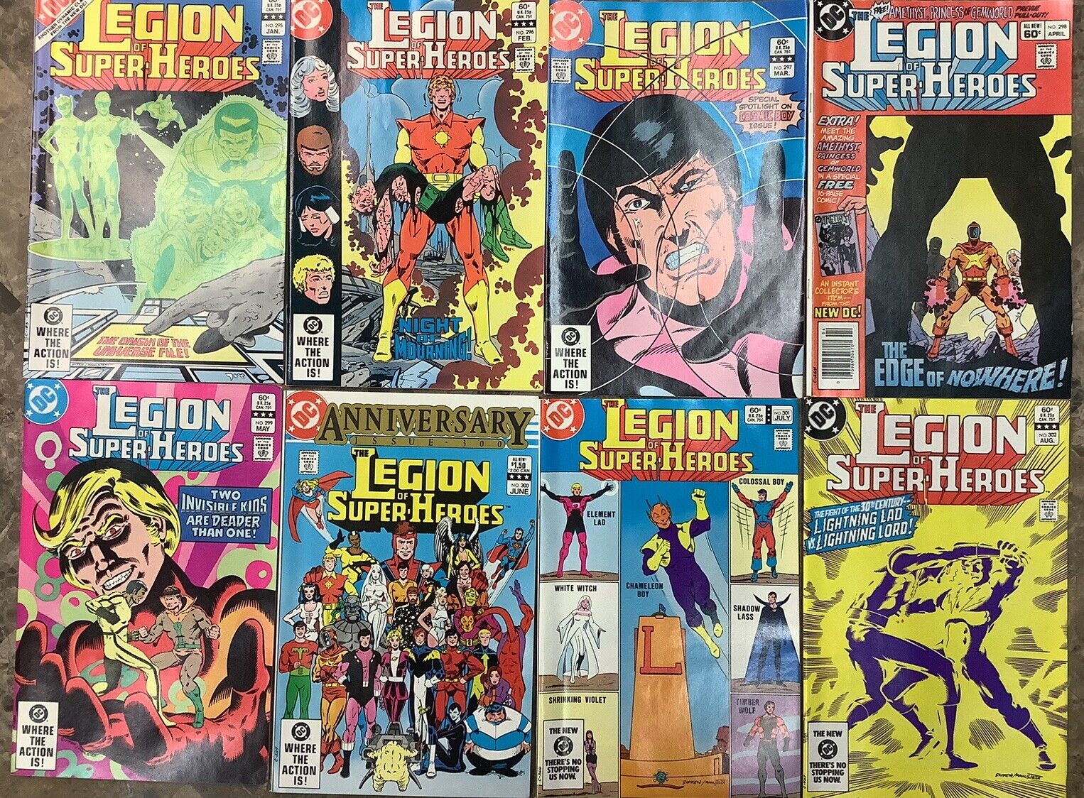 Tales of The Legion Of Super-Heroes 295-302 DC 1983 Comics