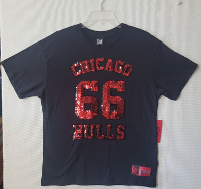 T-shirt Chicago Bulls NBA Pour Homme, Coton Blanc, Taille L (occasion Parfait état)