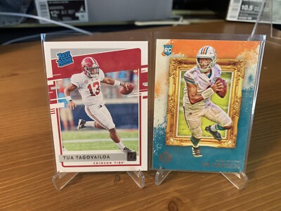 Tua Tagovailoa Rc 2 Card Lot - Panini Rated Rookie 