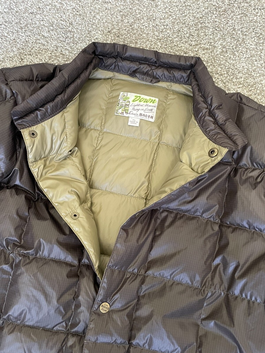 EDDIE BAUER SEATTLE キルティングジャケット size S Eddie Bauer Seattle Goose Down Puffer Quilted Long Sleeve