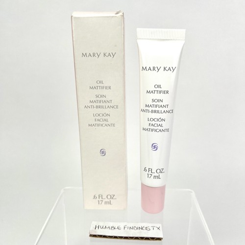 Mary Kay OIL MATTIFIER 0.6oz 379800 Original White Tube Pink Box New Oily Skin