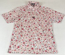 Bad Birdie Mens Stretch Multi Color Golf Polo Shirt Size Small