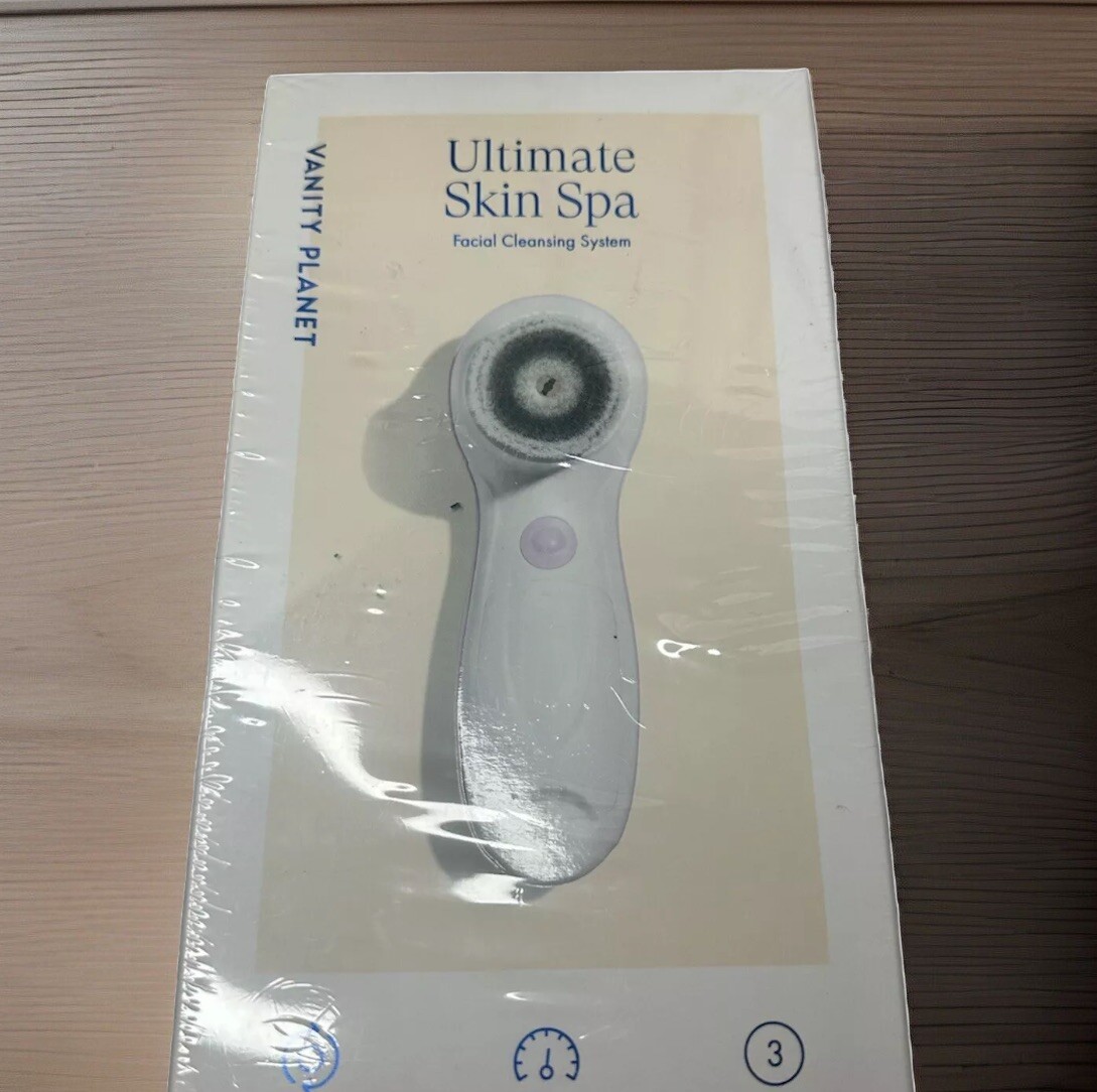 NEW Vanity Planet Ultimate Skin Spa 3 Brush Facial Cleansing System