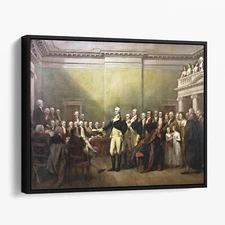 General George Washington Resigning His Commission Canvas Wall Art Print