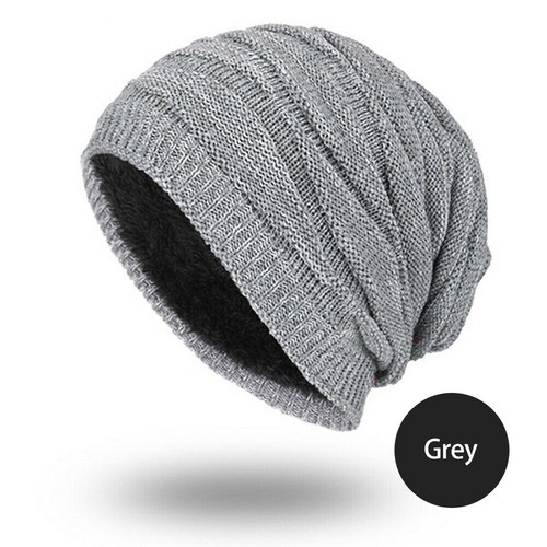 Winter Beanie Warm Unisex Women Men Hat Slouch Baggy Hat Ski Knitted Thick Cap - Picture 11 of 13