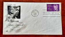 US FDC #1236 Artcraft M-3 1963 Washington DC Eleanor Roosevelt MC