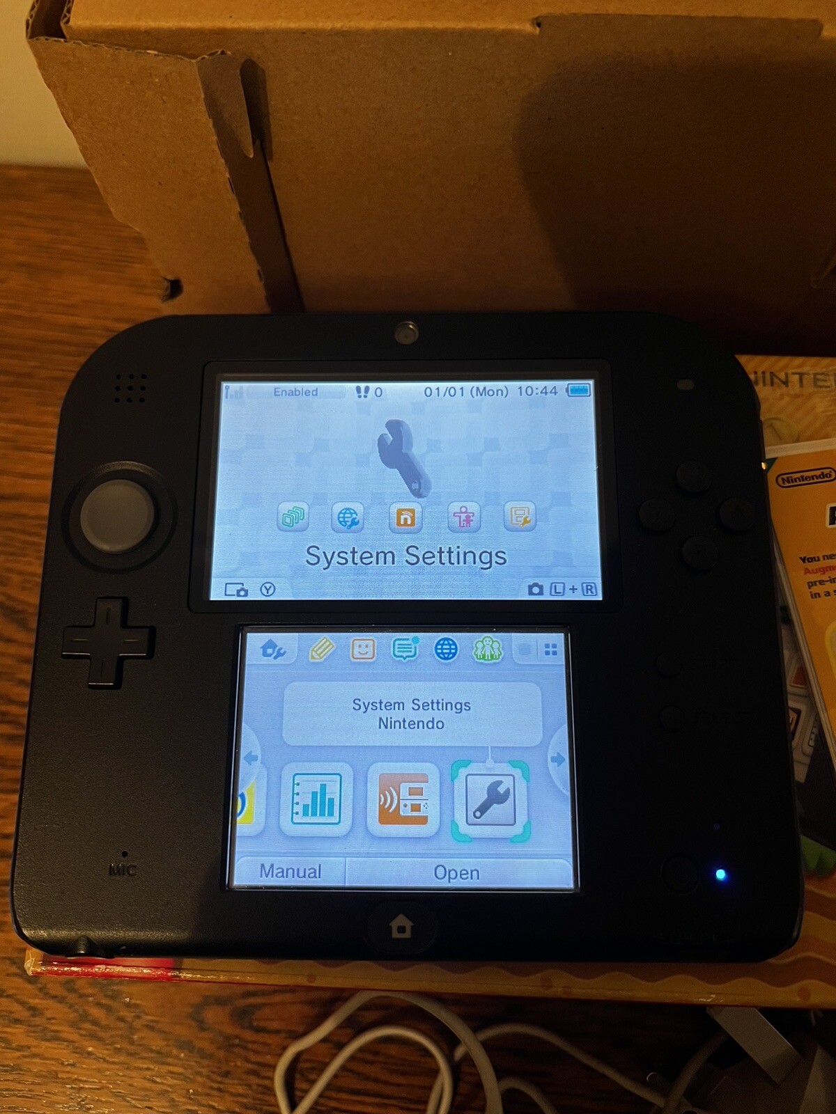 Nintendo 2DS Blue & Black Handheld System SD Slot Not Working