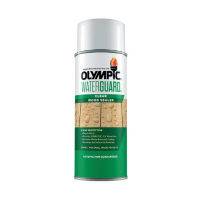 Clear Exterior Wood 11oz Resistant Sealer Spray Waterproof Sunblock Protection
