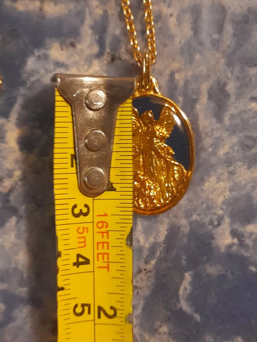 Guardian Angel Medal Chain Necklace The Vatican Collection Angels Protect Us
