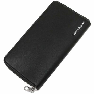 Calvin Klein Jeans Limited Edition Gift Box sculpted embossed logo Lg zip wallet