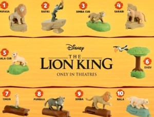 happy meal lion king toys